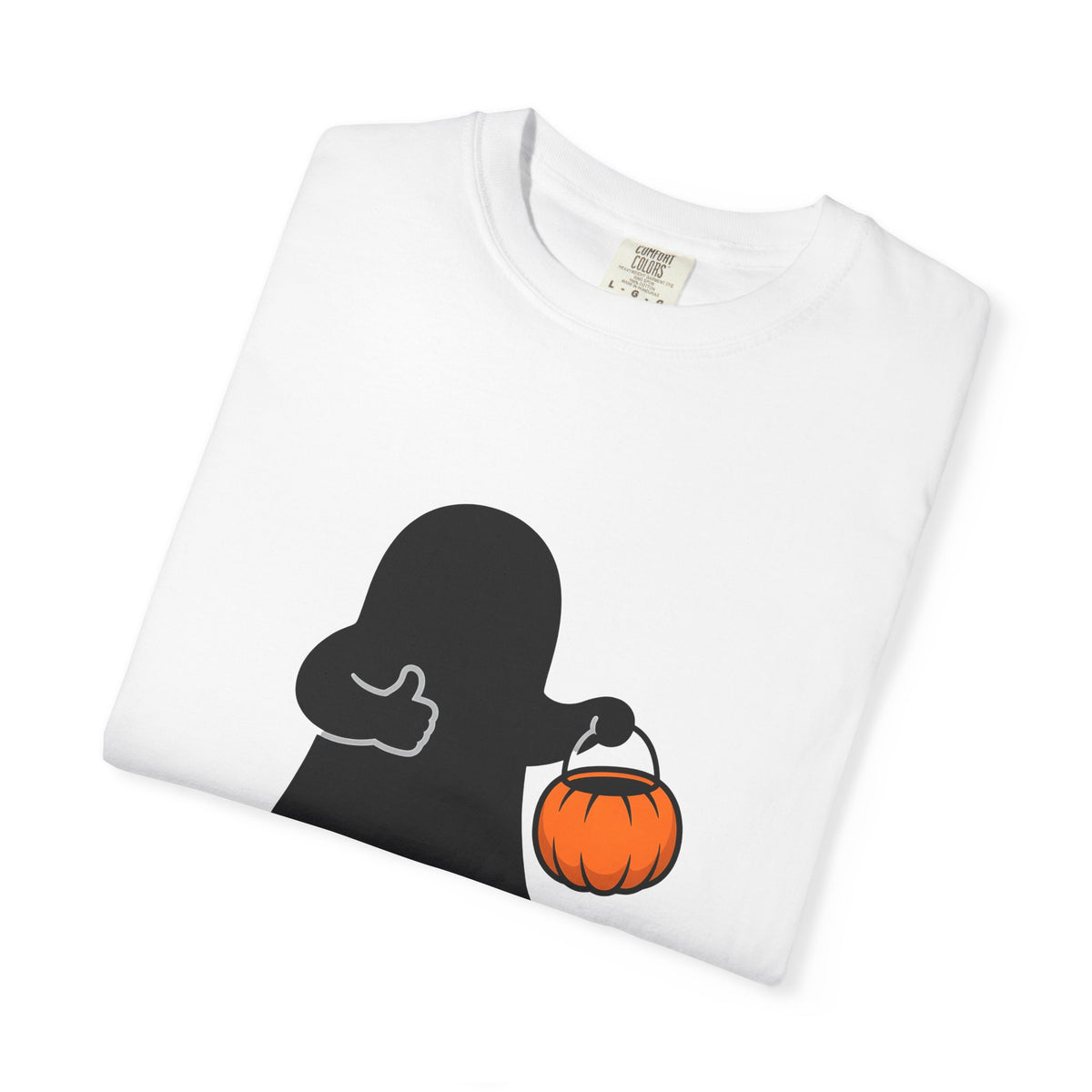 Ghost Halloween Satire Gift Specter Horror Fan Spooky Parody Plain Halloween T-Shirt