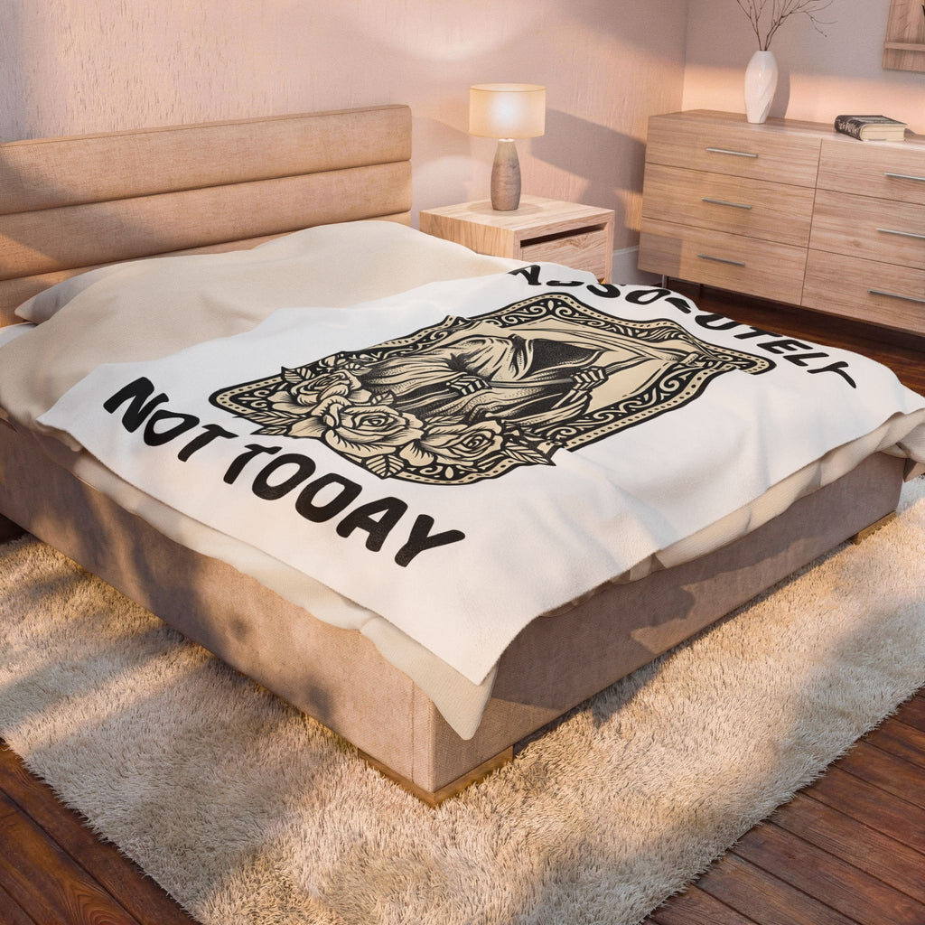 Death Skull Blanket Gothic Joke Gift Women Retro Blanket Skull Blanket Goth Fan Vintage Blanket Pun Graphic Dark Flowers Blanket