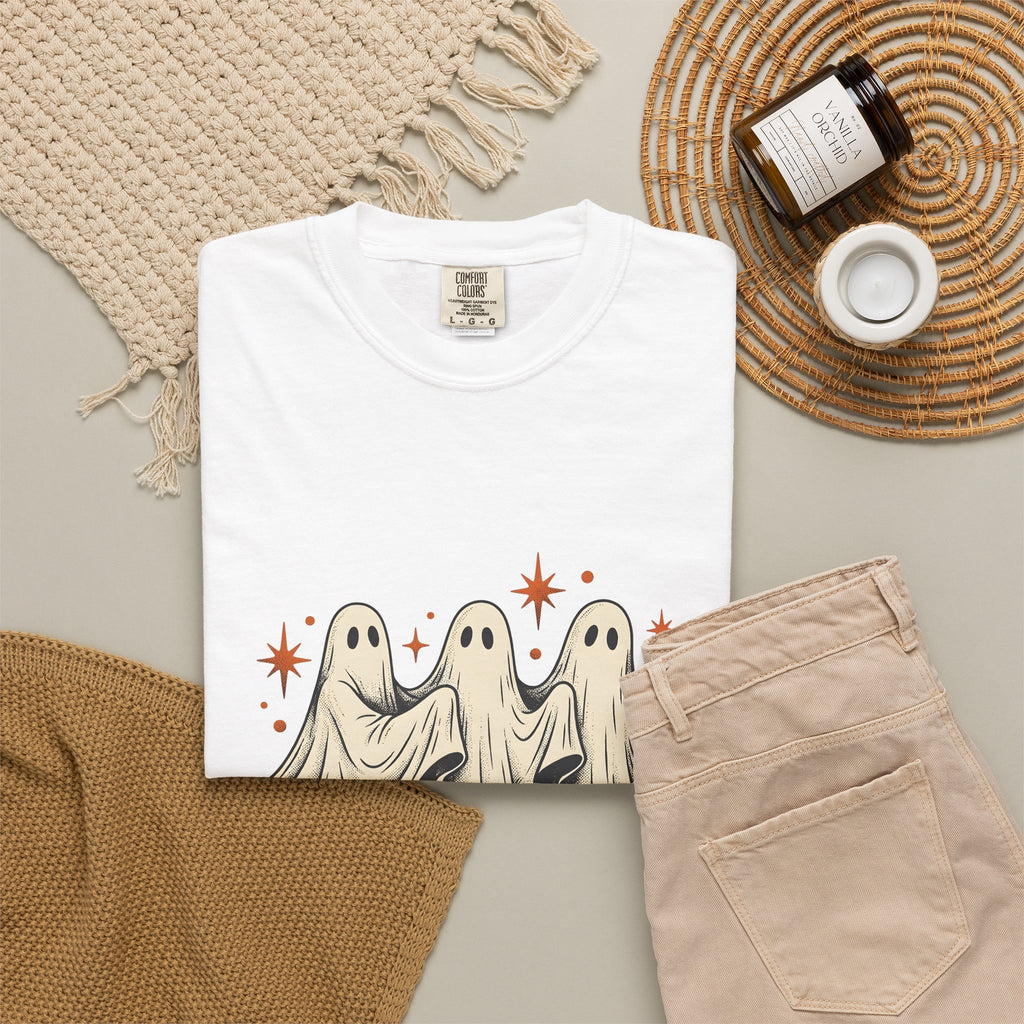 Apparition Skate T-Shirt Halloween Rollerblade Gift Women Hand Drawn T-Shirt Skateboard T-Shirt Spooky Fan Hand Drawn T-Shirt Inline Skate Graphic