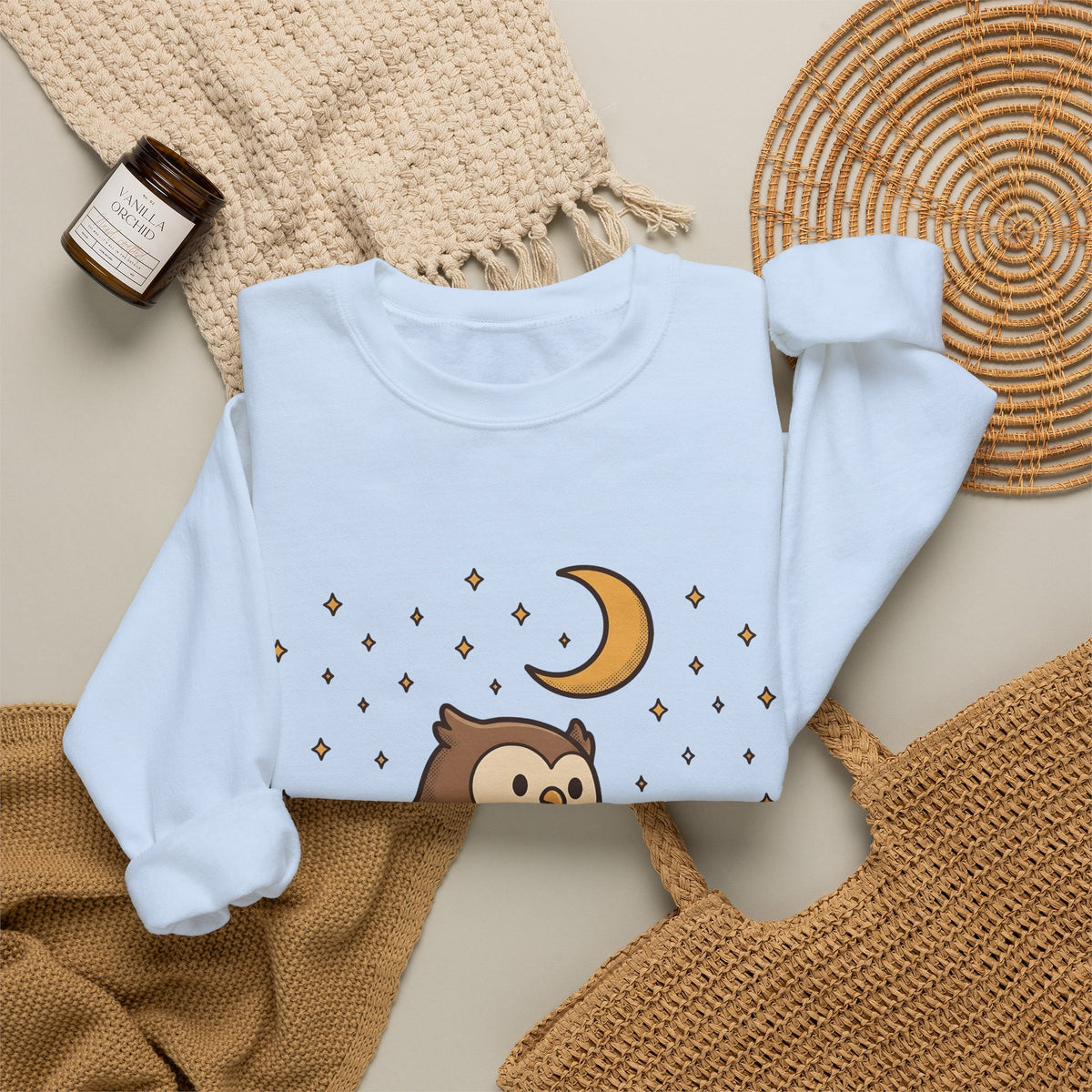 Owl Skating Shoes Sweatshirt Sports Creatures Gift Women Kawaii Sweatshirt Roller Skates Sweatshirt Athlete Fan Animal Graphic Sweatshirt Classic Music Player