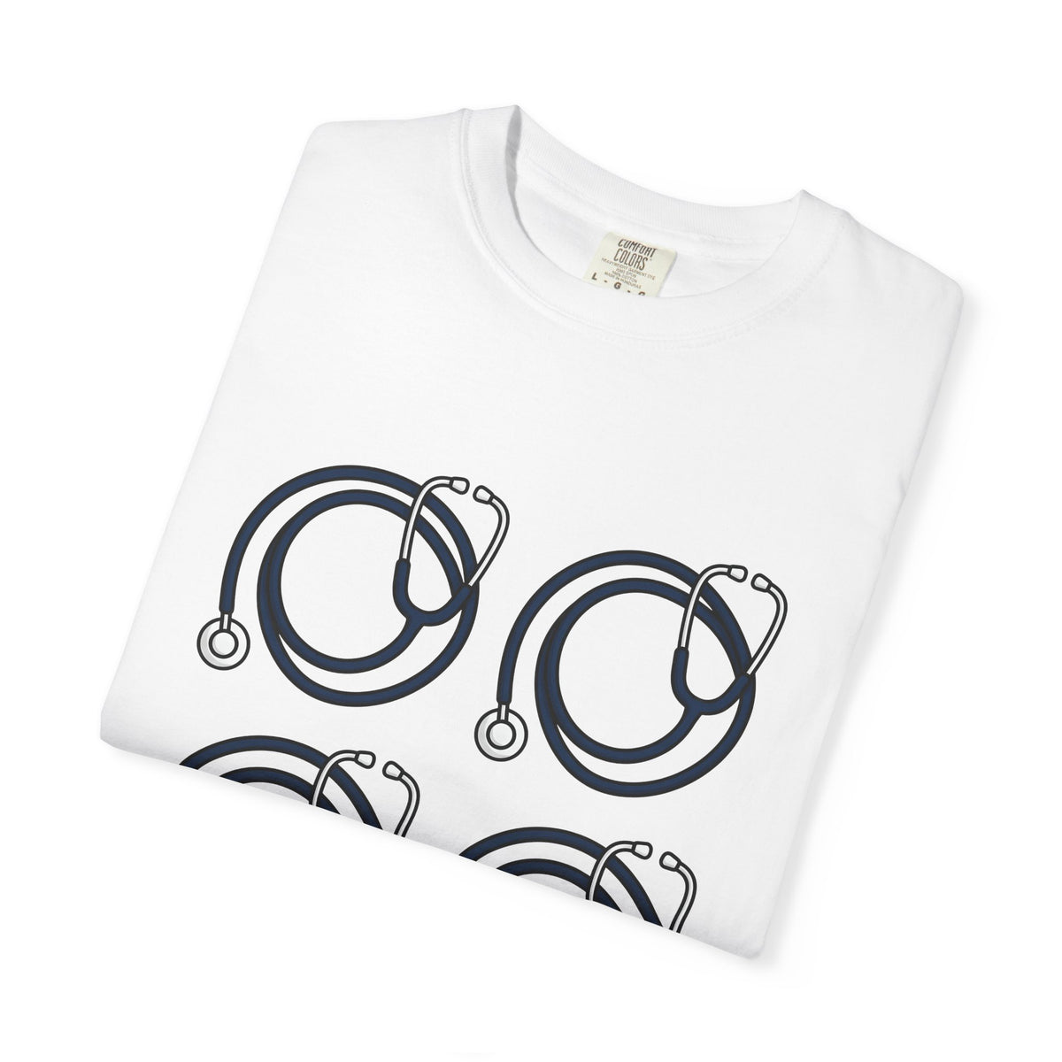 Stethoscope Print T-Shirt Nurses Medical Gift Women Simple T-Shirt Medical Device T-Shirt Nurse Practitioner Enthusiast Minimalist T-Shirt Clinical