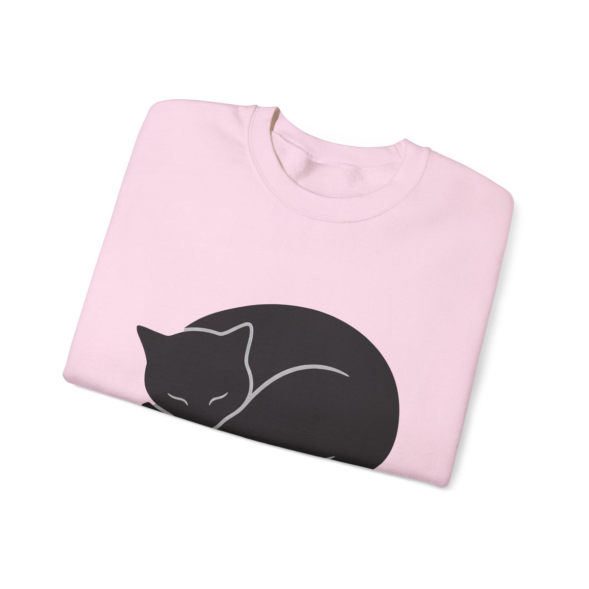 Dozing Feline Sweatshirt Cat Creature Gift Women Geometric Sweatshirt Cat Sweatshirt Kitty Fan Abstract Sweatshirt Beast Graphic Minimalist Claw Sweatshirt