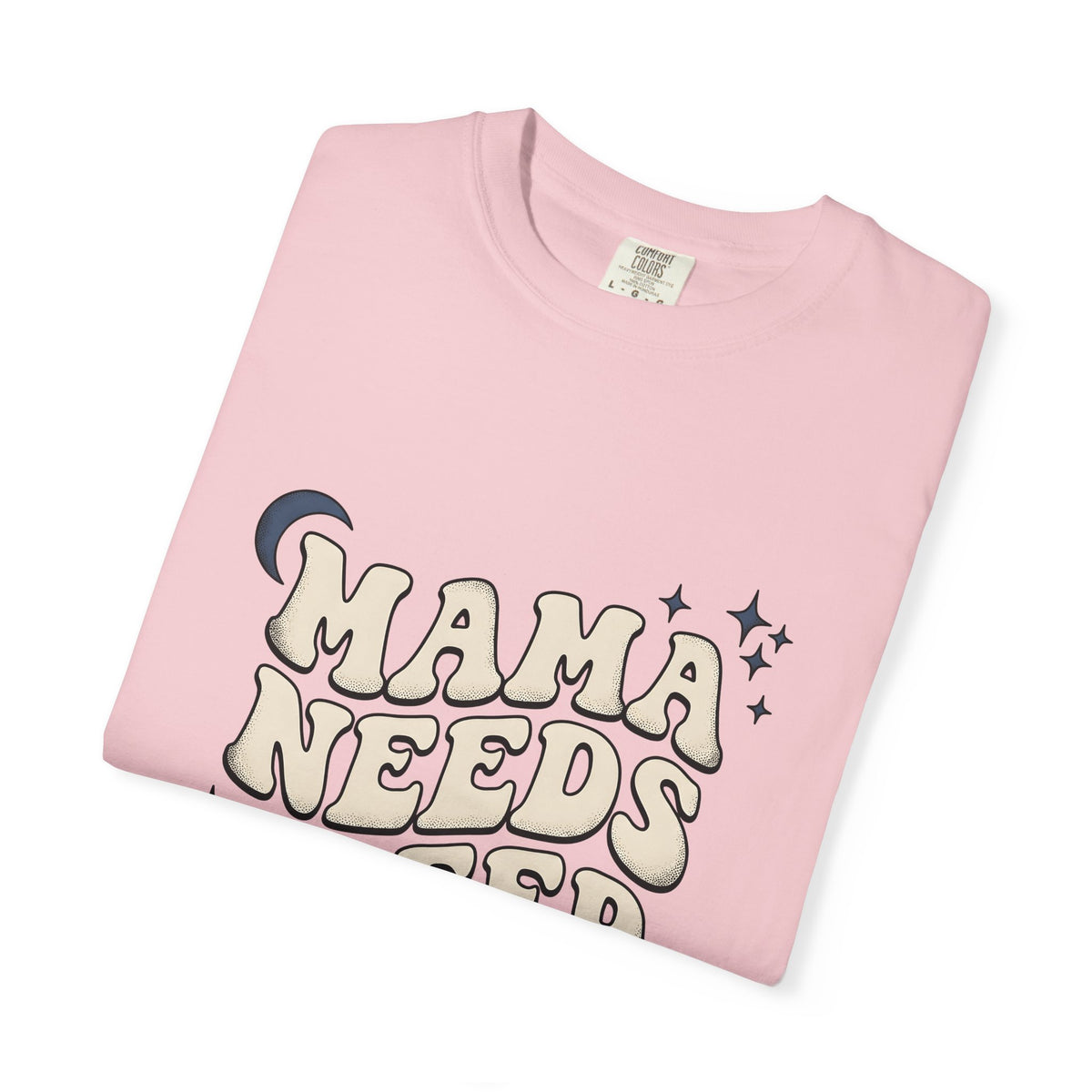 Large Bubble Text T-Shirt Moms Pajamas Gift Women Throwback T-Shirt Bubble Letter T-Shirt Motherhood Fan Retro Style T-Shirt Sleepwear Graphic