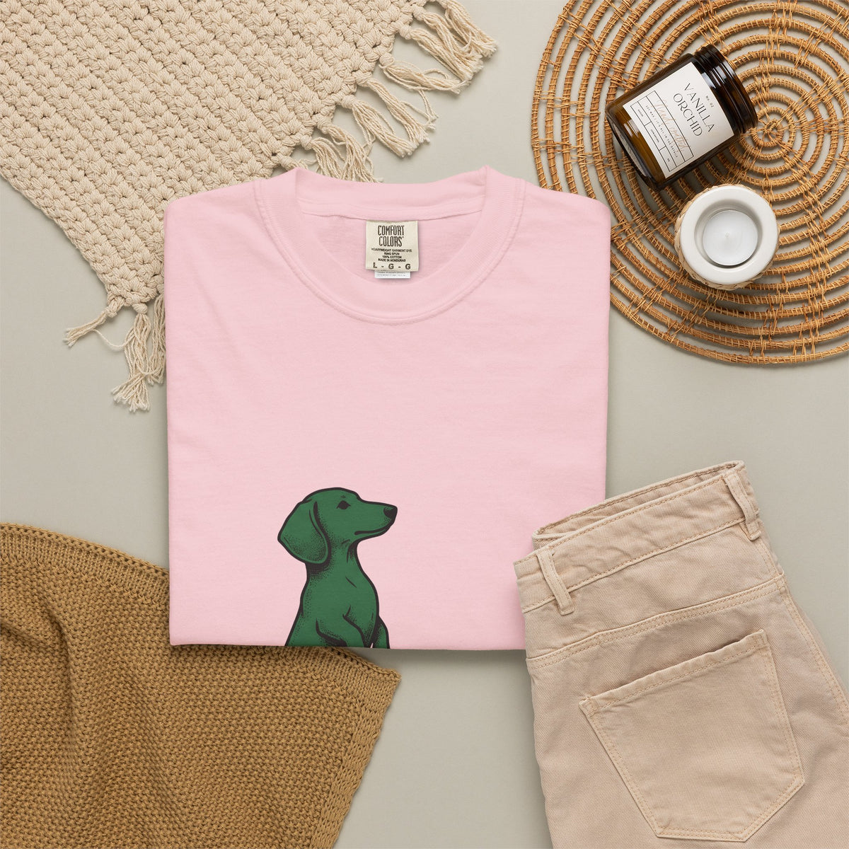 Dachshund Hound T-Shirt Dog Wildlife Gift Women Classic T-Shirt Wiener Dog T-Shirt Dog Fan Vintage T-Shirt Nature Graphic Doodle Tree Twig T-Shirt