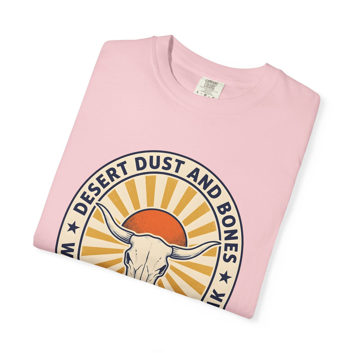 Steer Skull Cowgirl Hippie Gift Retro Bull Skull Cowboy Fan Vintage Bohemian Rustic Dusk T-Shirt