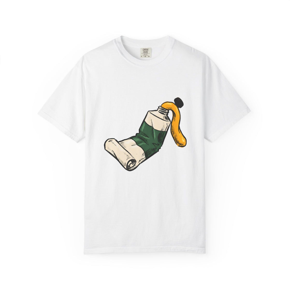 Paint Tube T-Shirt Art Canvas Gift Women Cartoon T-Shirt Paint Tube T-Shirt Artist Fan Artistic T-Shirt Canvas Graphic Line Art Paint Splash T-Shirt