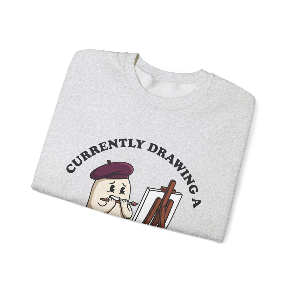 Apparition Illustrator Funny Gift Cartoon Ghost Artist Humor Fan Comic Visual Sweatshirt