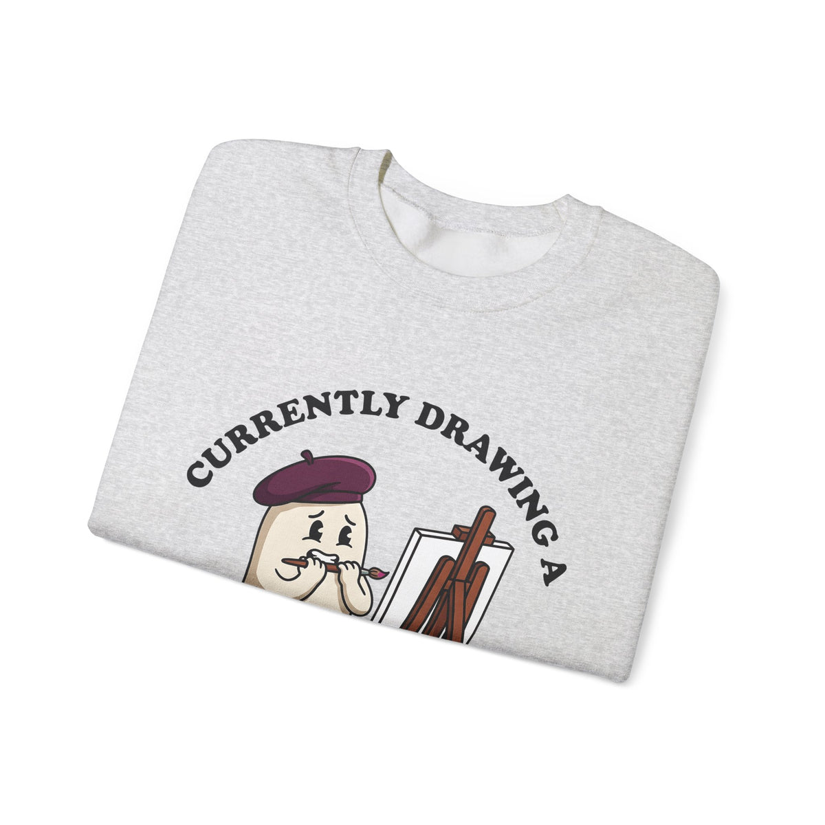 Apparition Illustrator Funny Gift Cartoon Ghost Artist Humor Fan Comic Visual Sweatshirt
