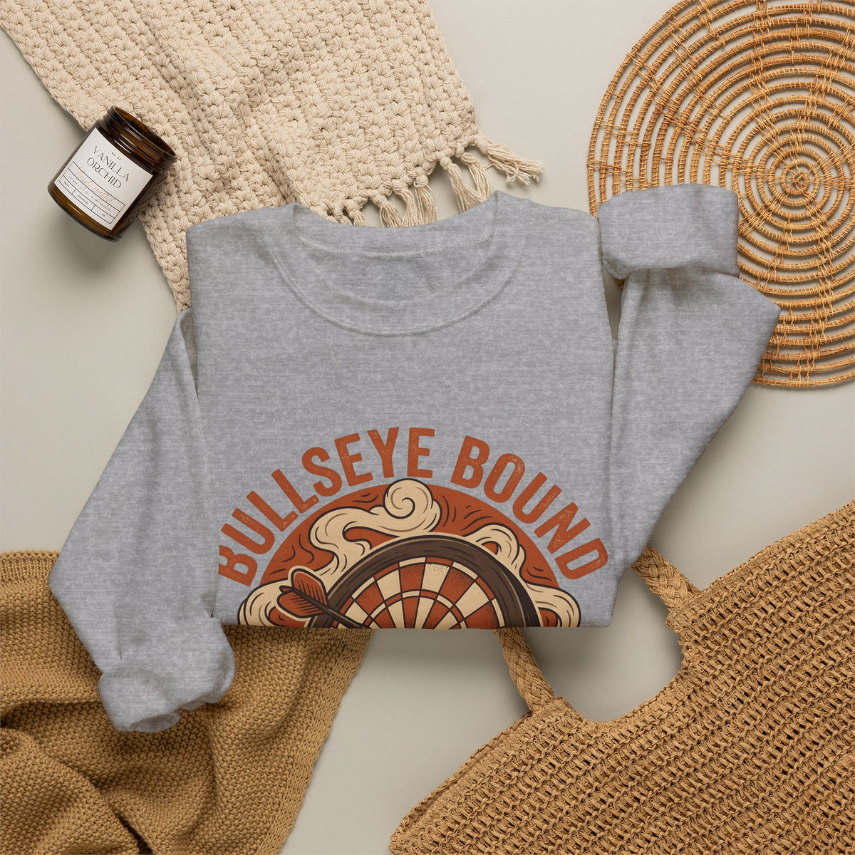 Darts Board Sweatshirt Sports Satire Gift Women Throwback Sweatshirt Dartboard Sweatshirt Athlete Fan Vintage Sweatshirt Parody Graphic Heritage Throwing Dart