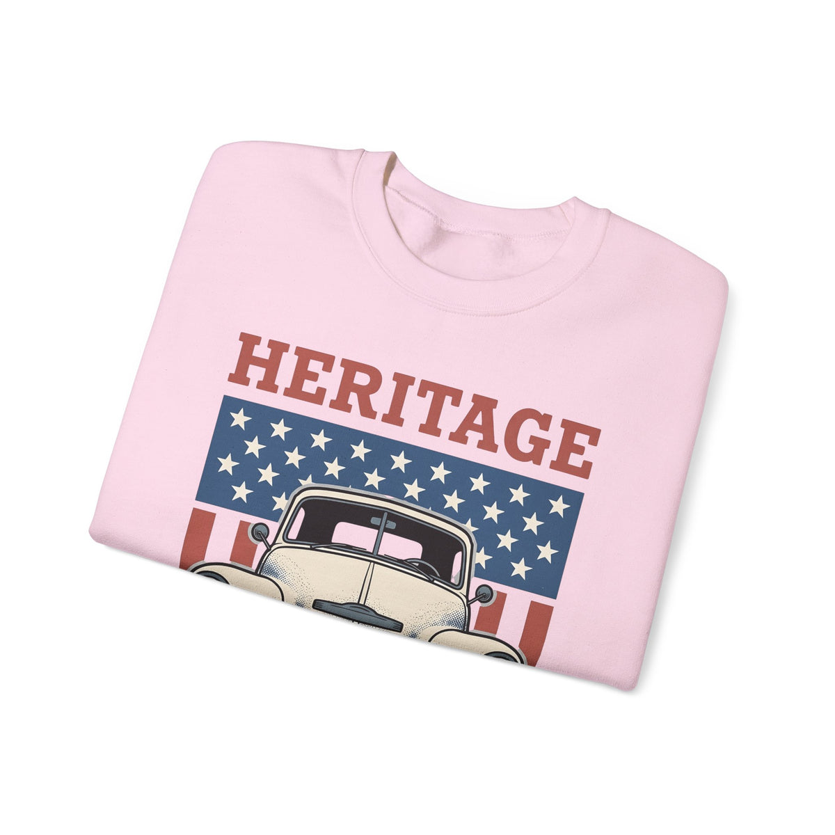 Antique Lorry Sweatshirt America Liberty Gift Women Retro Sweatshirt Truck Sweatshirt Patriot Enthusiast Vintage Sweatshirt Freedom Graphic Line Art Flag