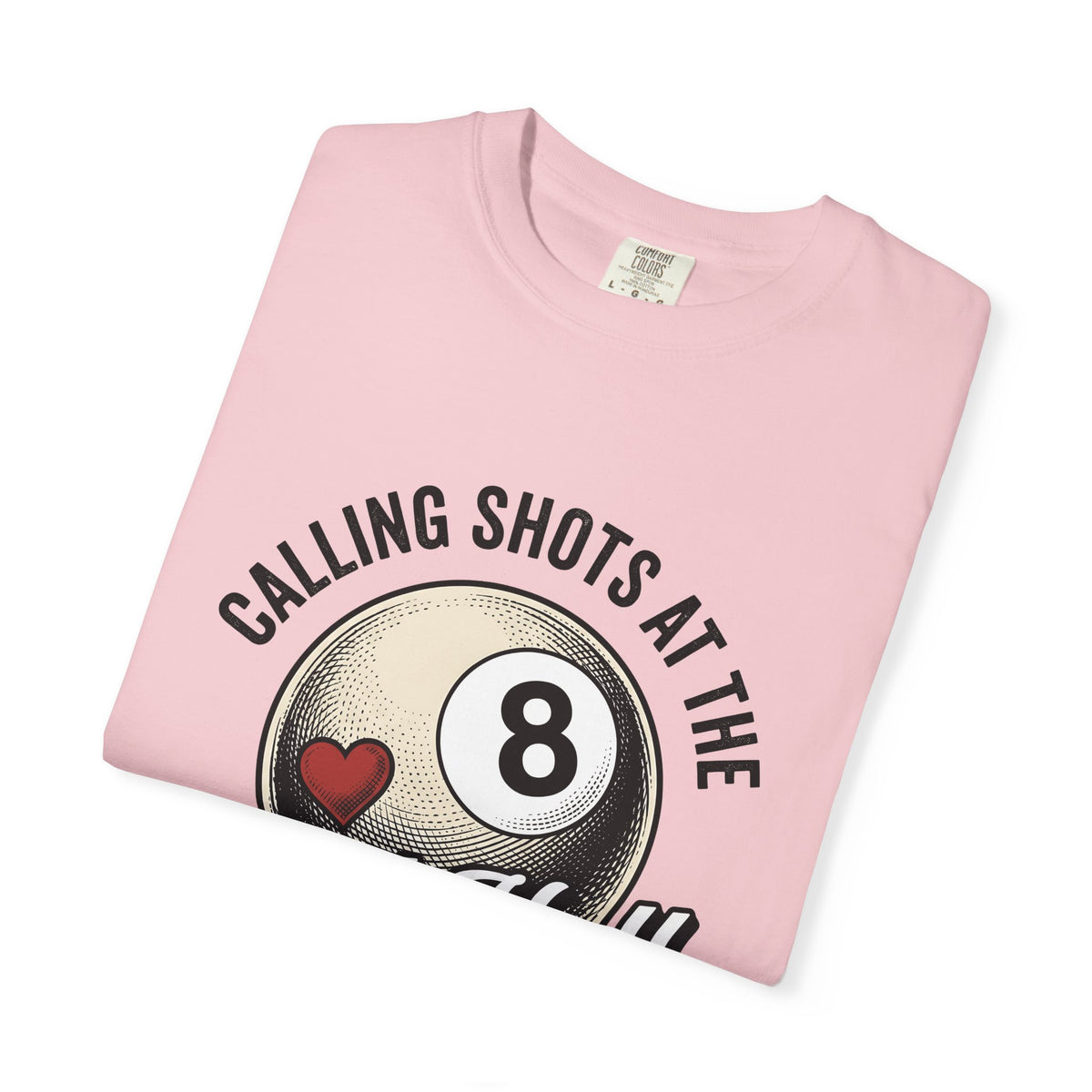 Billiard Ball Billiards Lounge Gift Retro Pool Ball Billiard Fan Vintage Bar Classic Heart T-Shirt