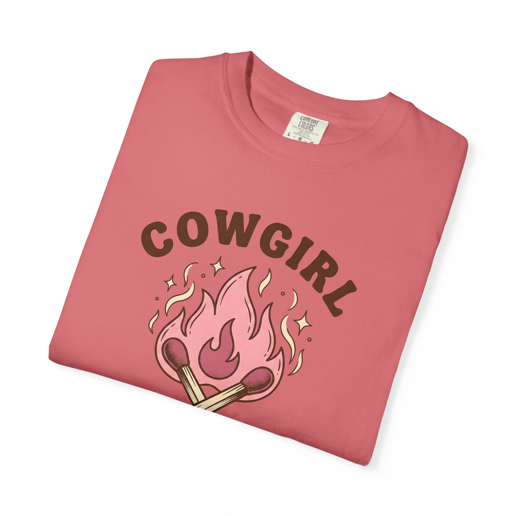 Lit Matches T-Shirt Cowgirl Cowboy Gear Gift Women Tribal T-Shirt Matches T-Shirt Rodeo Fan Primitive T-Shirt Western Graphic Classic Glitter