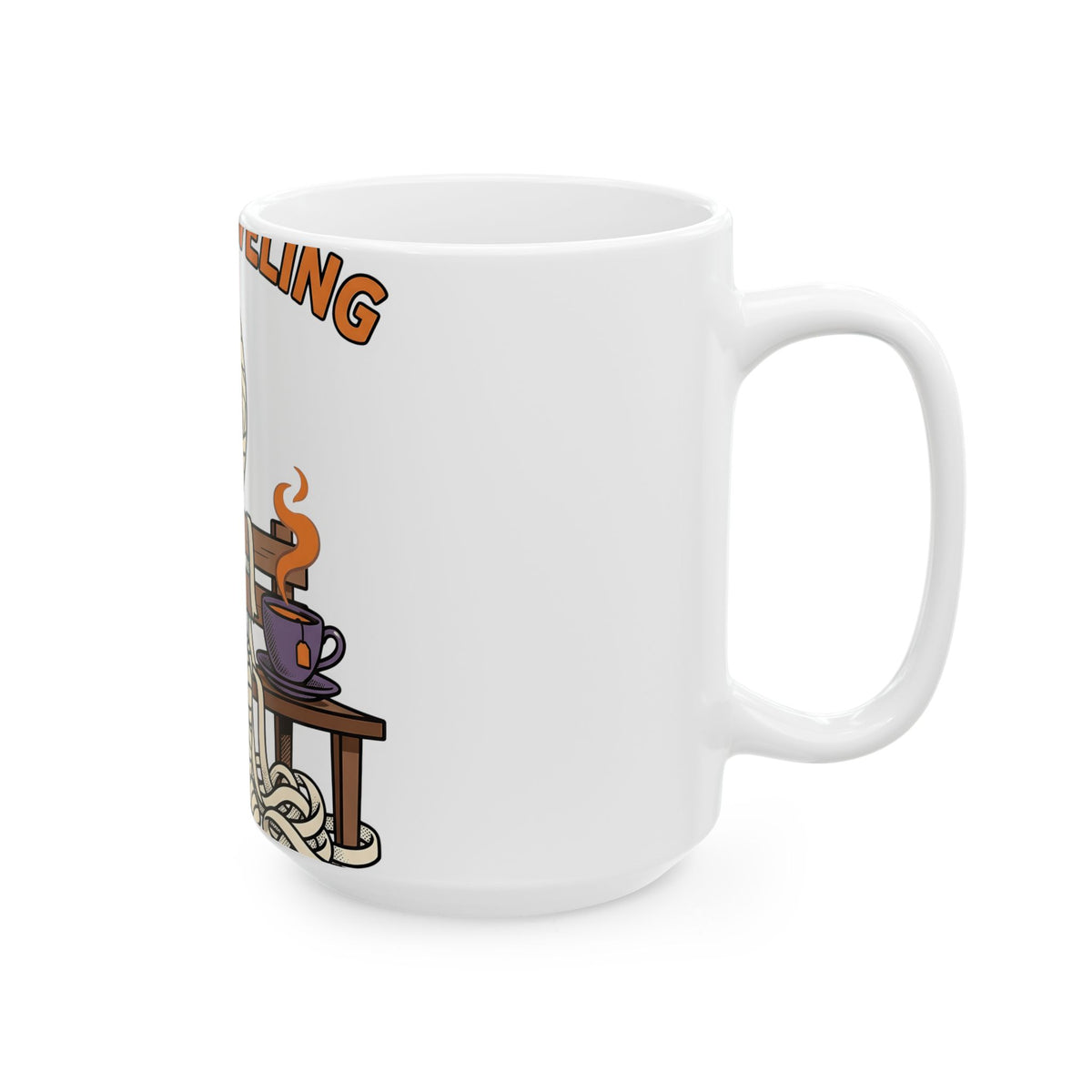 Mummy Halloween Joke Gift Comic Wrap Horror Fan Cartoon Pun Retro Teacup Mug