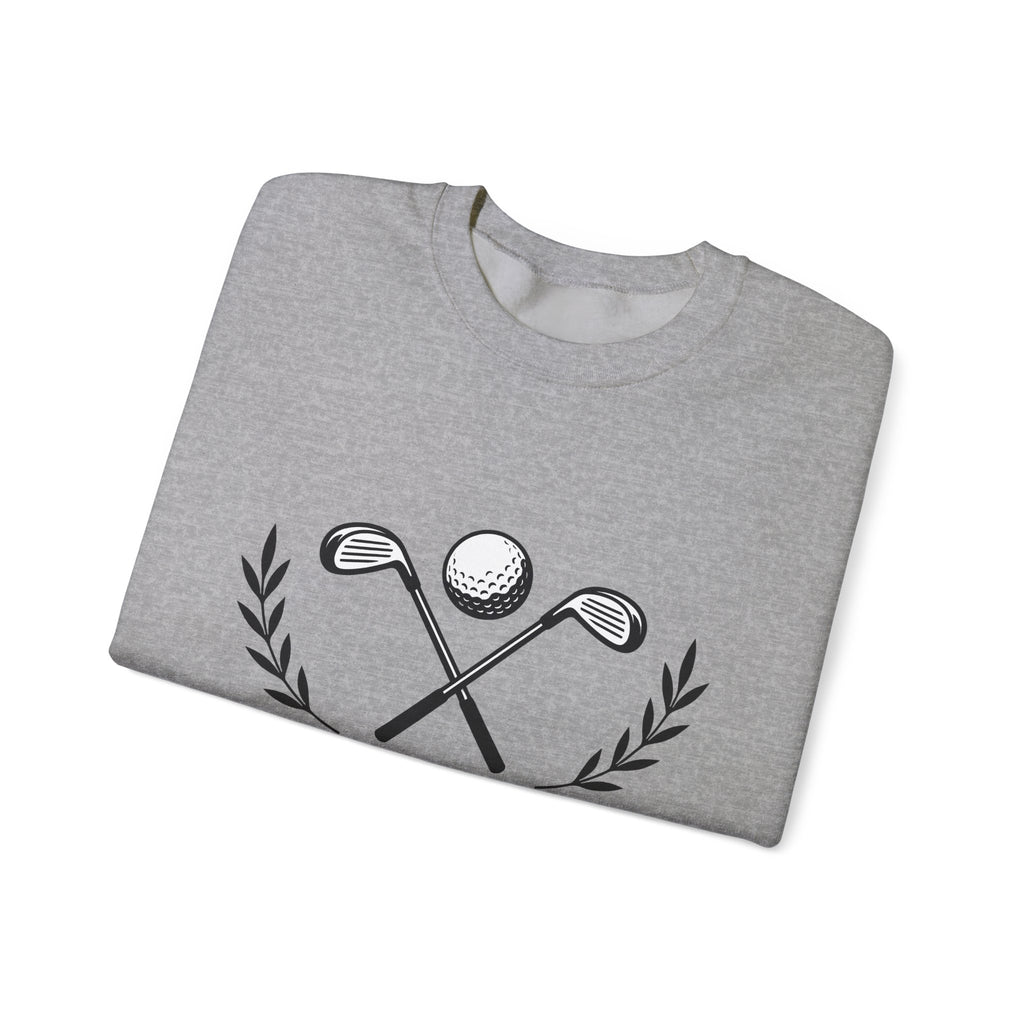 Golf Clubs Golf Camping Gift Simple Golfing Golfer Enthusiast Minimalist Outdoor Retro Golf Ball Sweatshirt