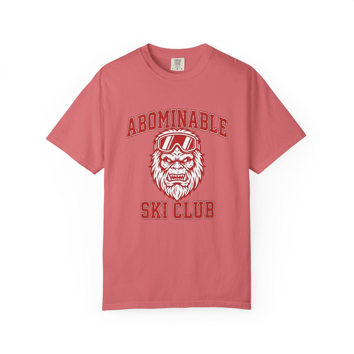 Abominable Snowman Face T-Shirt Christmas Cold Gift Women Strong T-Shirt Yeti T-Shirt Xmas Fan Vintage T-Shirt Frosty Graphic Antique Snow Goggles