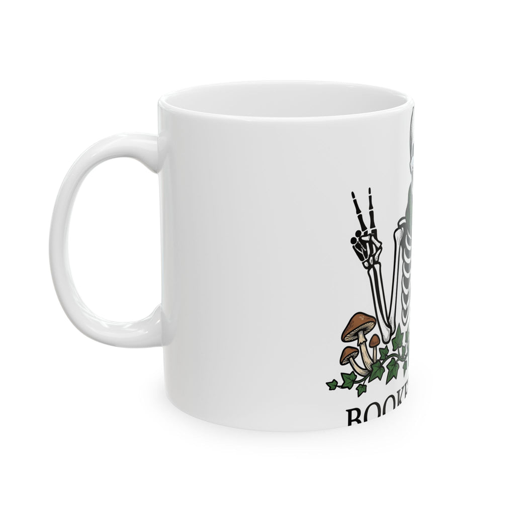 Skull Story Mug Funny Fall Gift Women Cartoon Mug Skull Mug Humor Fan Comic Mug Autumn Graphic Classic Wild Mushrooms Mug
