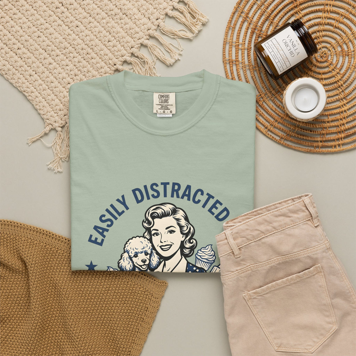 Lady Pup T-Shirt Dog Confectionery Gift Women Traditional T-Shirt Puppy T-Shirt Dog Fan Canine T-Shirt Candy Graphic Timeless Treats T-Shirt