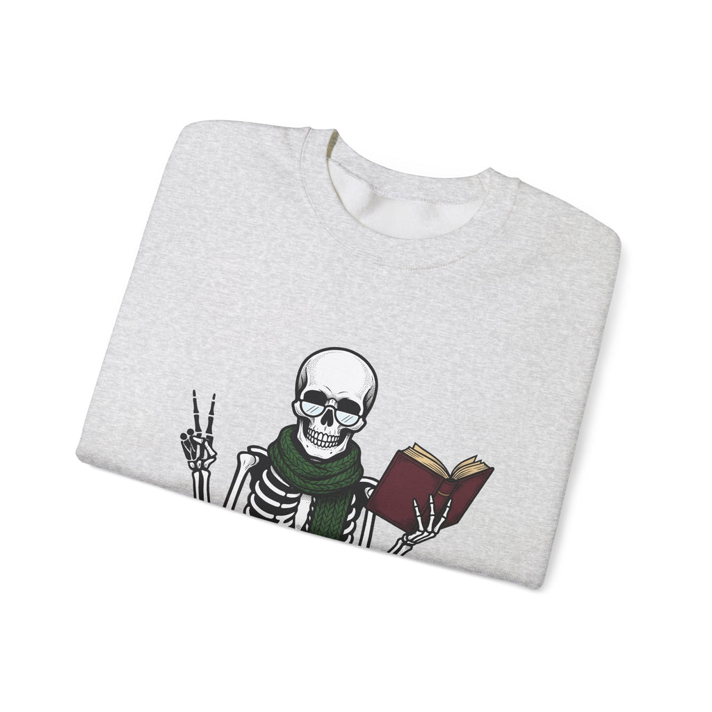 Skull Story Sweatshirt Funny Fall Gift Women Cartoon Sweatshirt Skull Sweatshirt Humor Fan Comic Sweatshirt Autumn Graphic Classic Wild Mushrooms Sweatshirt