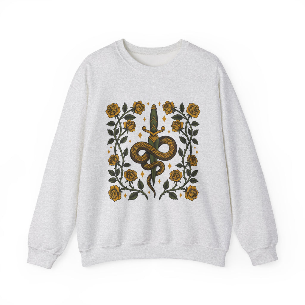 Viper Blade Boho Chic Dark Gift Neo Traditional Knife Hippie Fan Tattooed Old School Sweatshirt