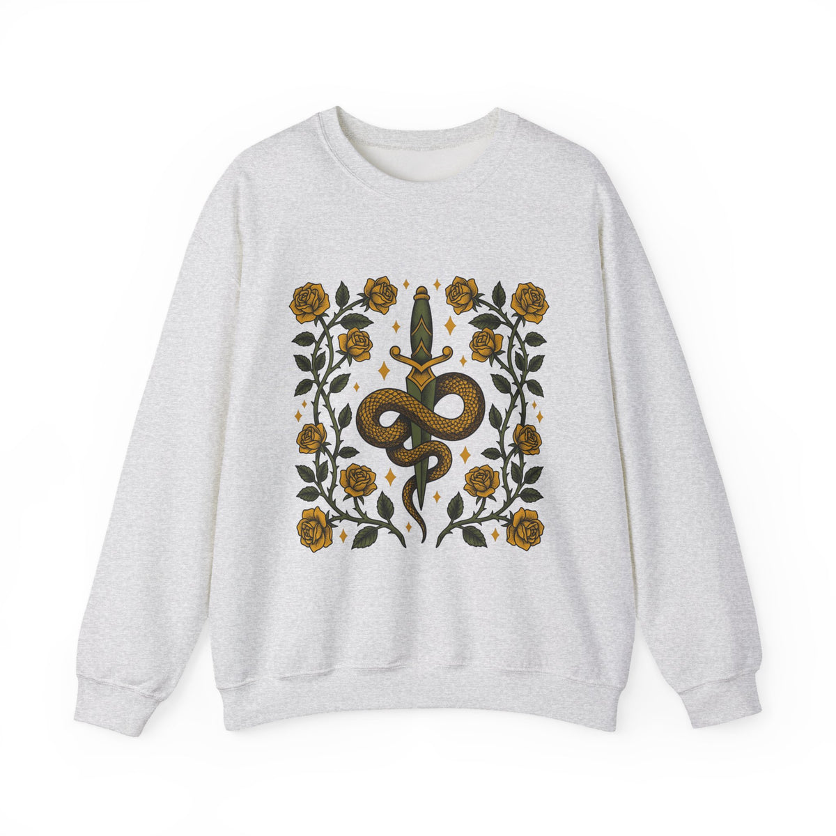 Viper Blade Boho Chic Dark Gift Neo Traditional Knife Hippie Fan Tattooed Old School Sweatshirt
