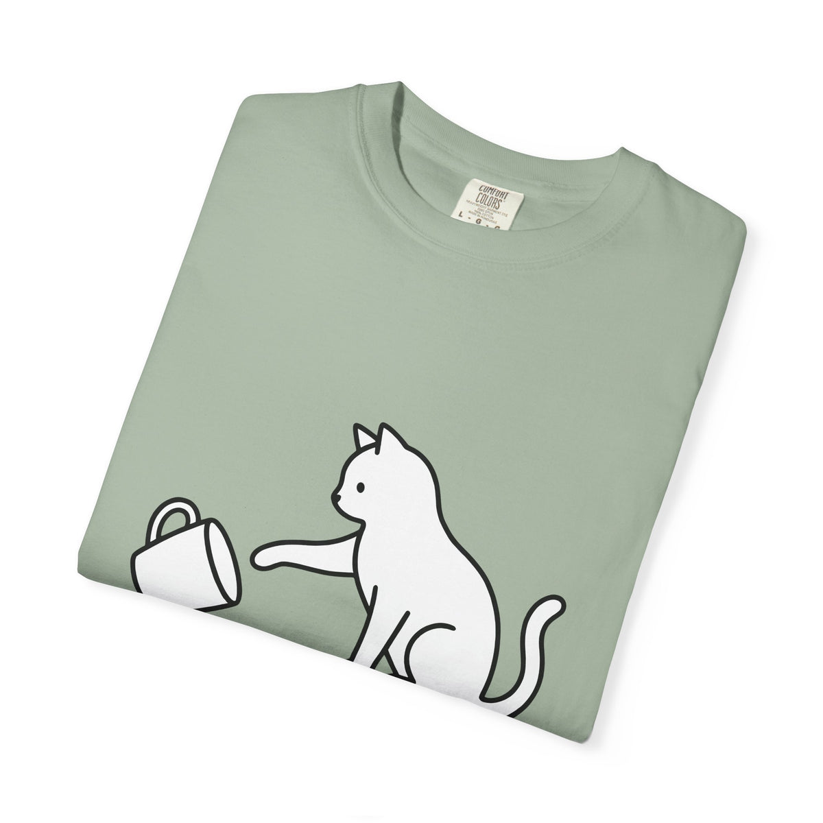 Cat T-Shirt Cat Joke Gift Women Simple T-Shirt Kitten T-Shirt Feline Fan Cat T-Shirt Humor Graphic Sketch T-Shirt T-Shirt