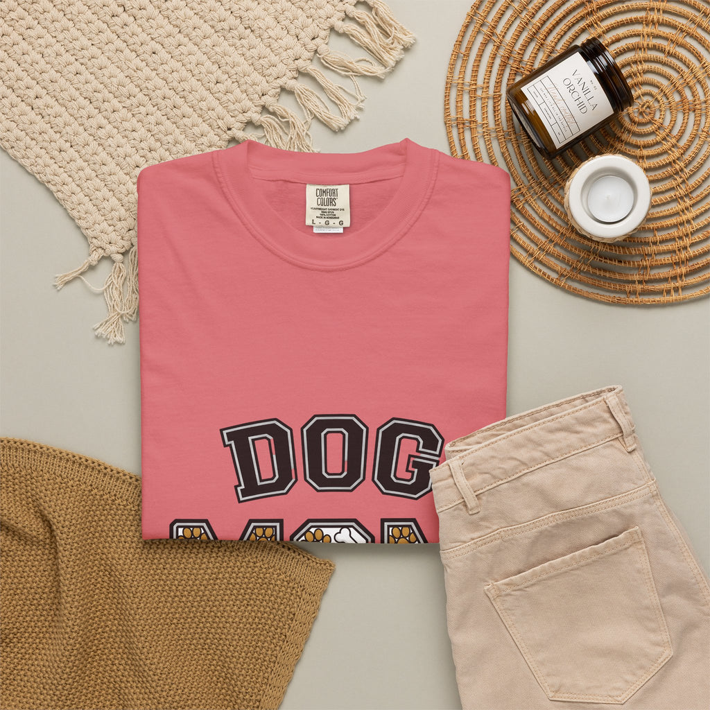 Dog Mom Illustration T-Shirt Dog Mom Dog Mom Companions Gift Women Eye-Catching T-Shirt Puppy T-Shirt Dog Mom Fan Canine Graphic Pet Design
