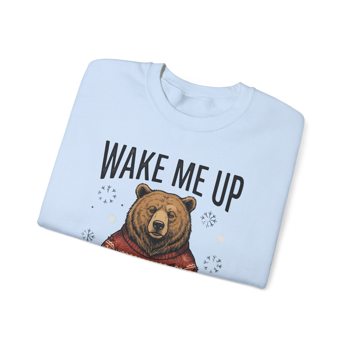 Bear Knitwear Sweatshirt Christmas Cold Gift Women Cabin Sweatshirt Teddy Sweatshirt Xmas Fan Rustic Sweatshirt Frosty Graphic Outline Winter Snow Sweatshirt