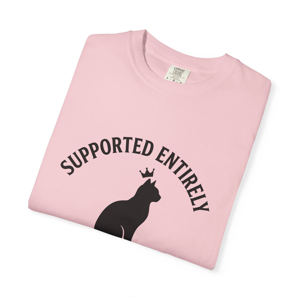 Cat Outline T-Shirt Cat Animal Gift Women Simple T-Shirt Kitten T-Shirt Cat Fan Feline T-Shirt Creature Graphic Retro Tiara T-Shirt