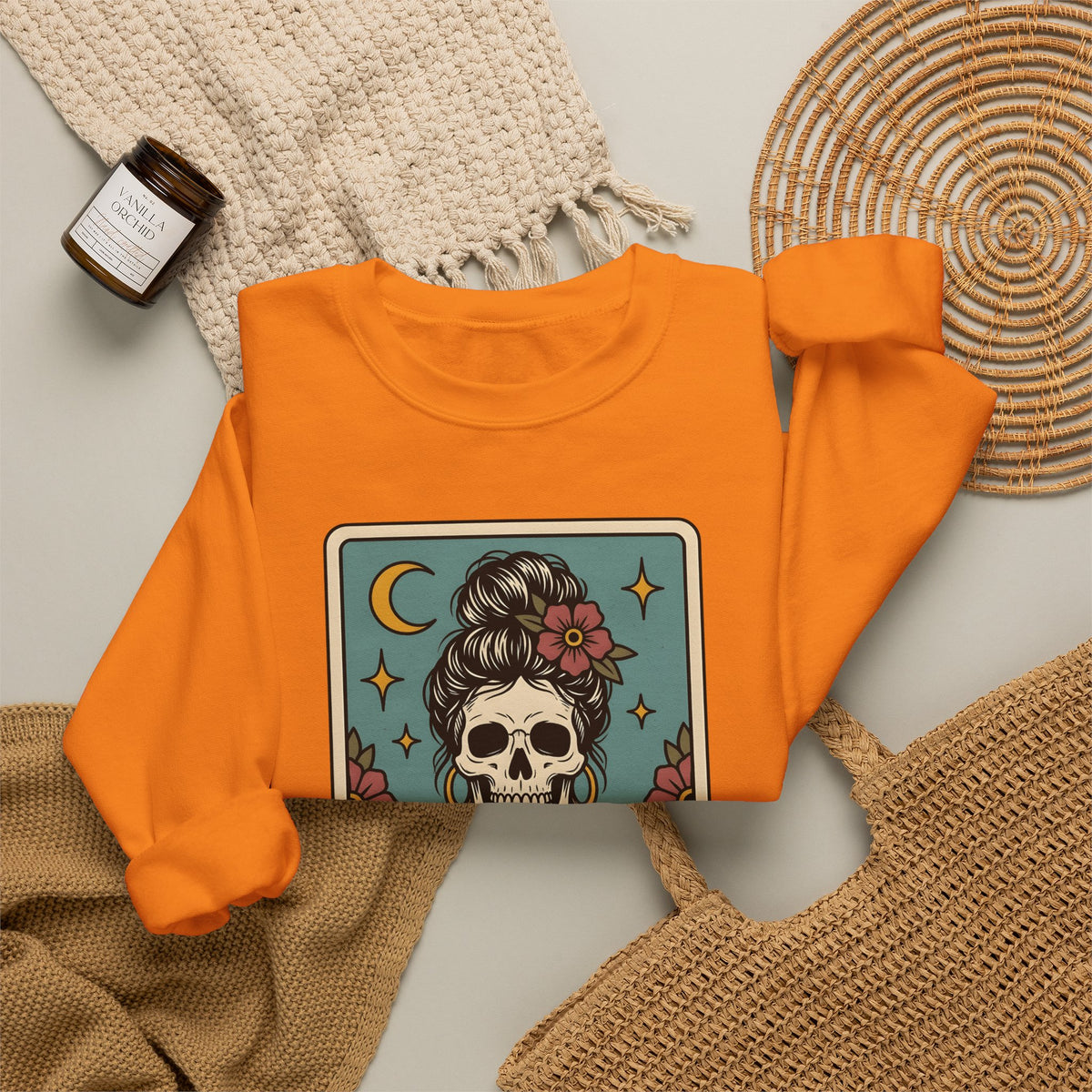 Skeleton Mother Sweatshirt Moms Games Gift Women Body Art Sweatshirt Skeleton Sweatshirt Mom Fan Tattooed Sweatshirt Gaming Graphic Classic Baseball Sticks