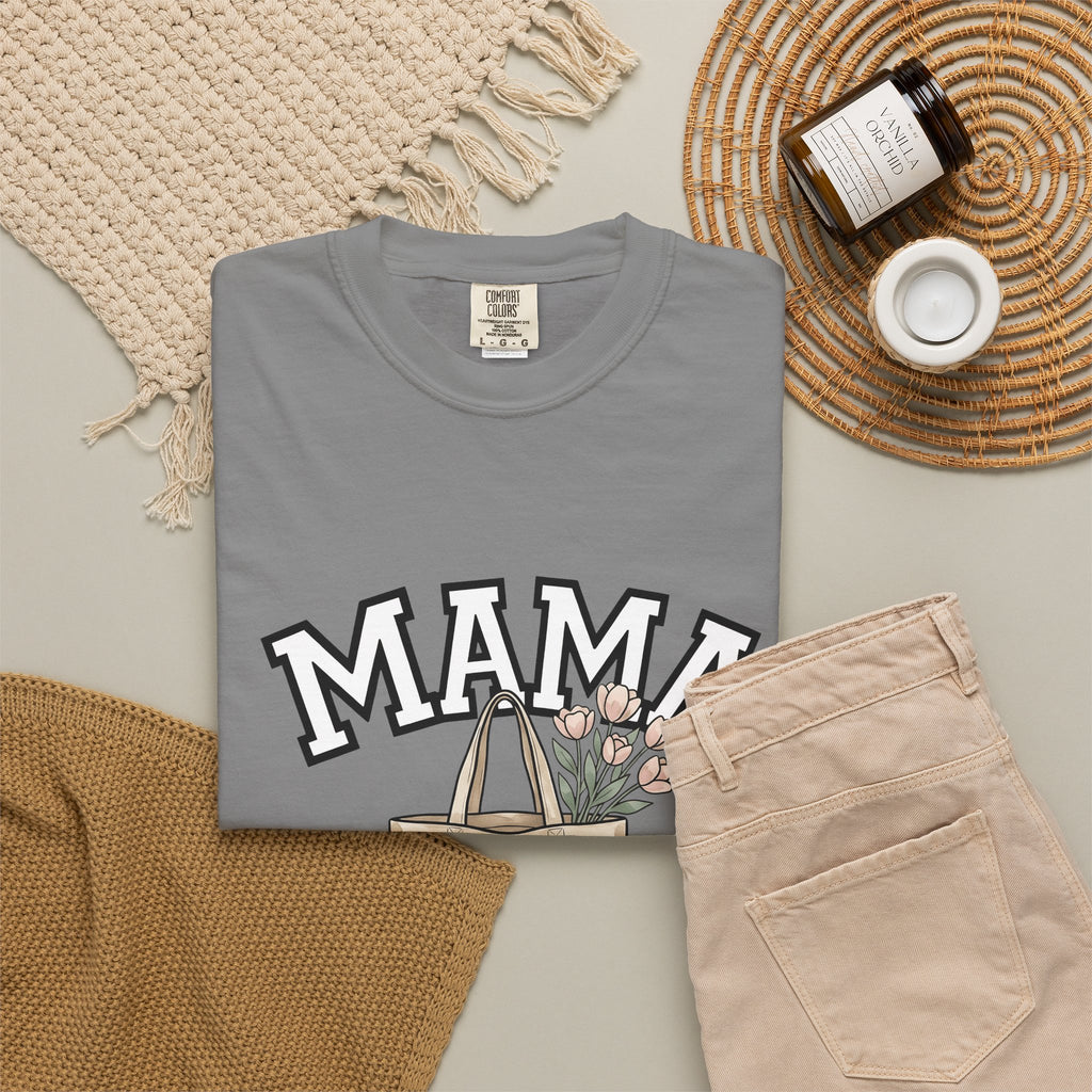 Flower T-Shirt T-Shirt Moms Blooms Gift Women Sketch T-Shirt Tote T-Shirt Mother Fan Drawing Design T-Shirt Simple Tulip Flower T-Shirt