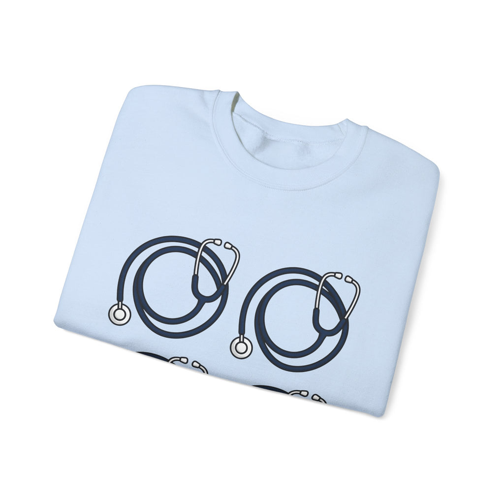 Stethoscope Print Sweatshirt Nurses Medical Gift Women Simple Sweatshirt Medical Device Sweatshirt Nurse Practitioner Enthusiast Minimalist Sweatshirt Clinical