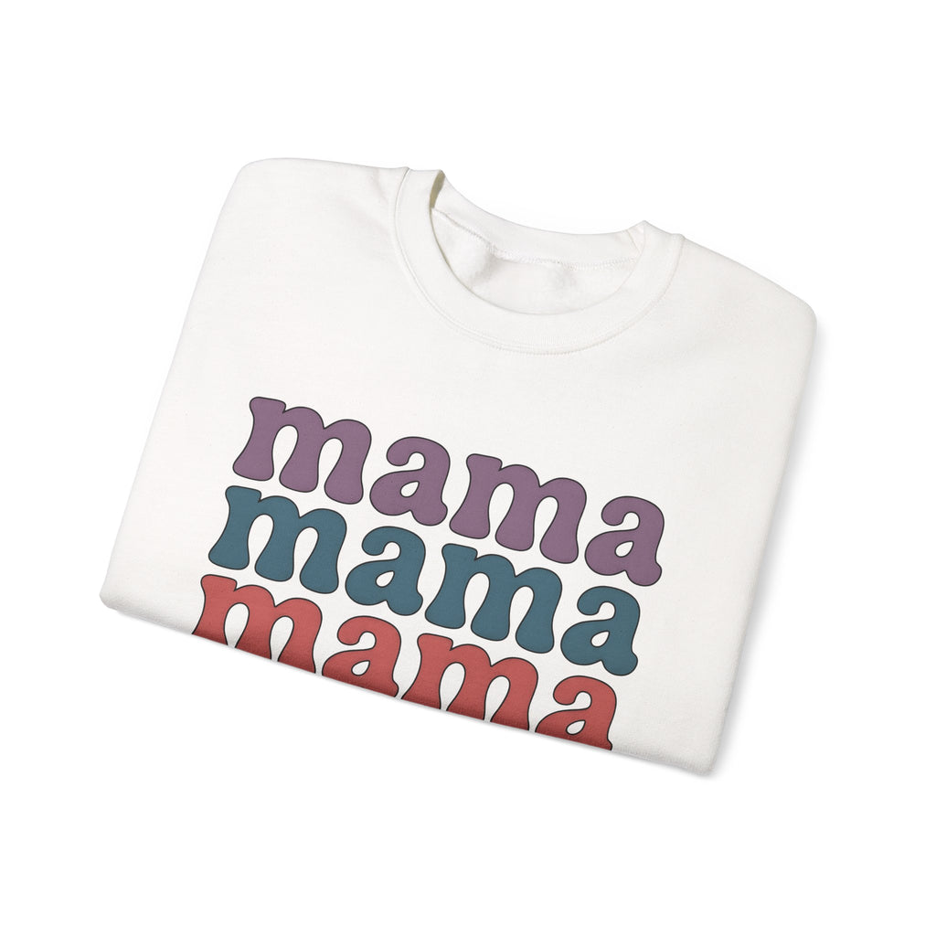 Retro Text Moms Family Gift Bold Typography Sweatshirt