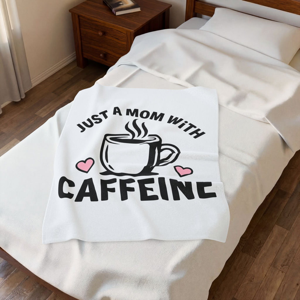 Coffee Cup Blanket Mom Coffee Gift Women Bold Blanket Blanket Blanket Mother Fan Coffee Blanket Graphic Minimalist Heart Blanket