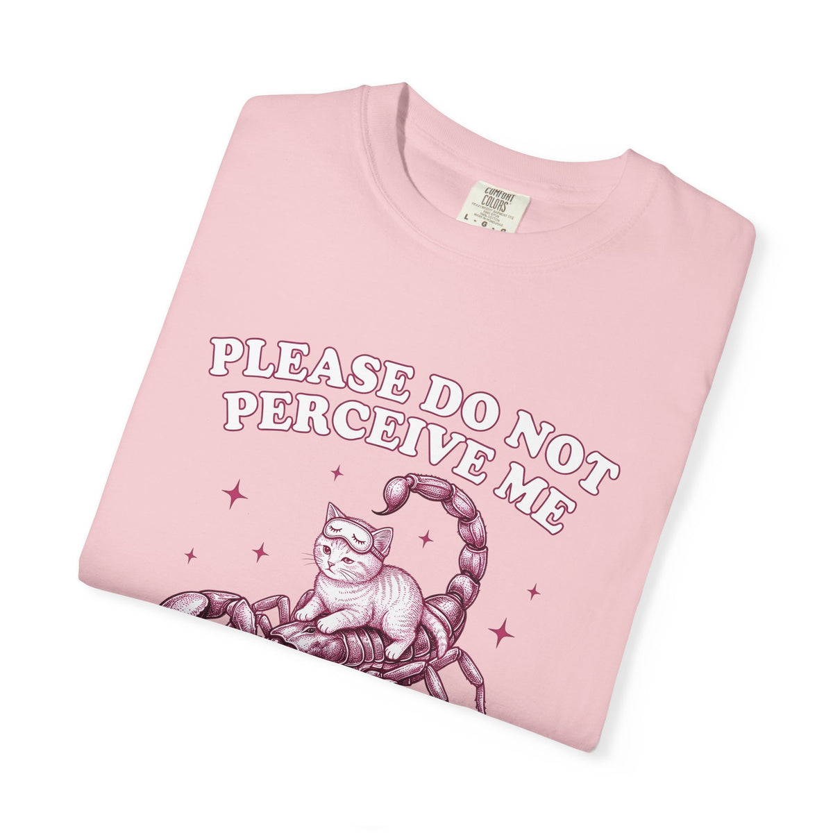 Cat Scorpion T-Shirt Cat Satire Gift Women Cartoon T-Shirt Scorpion T-Sh