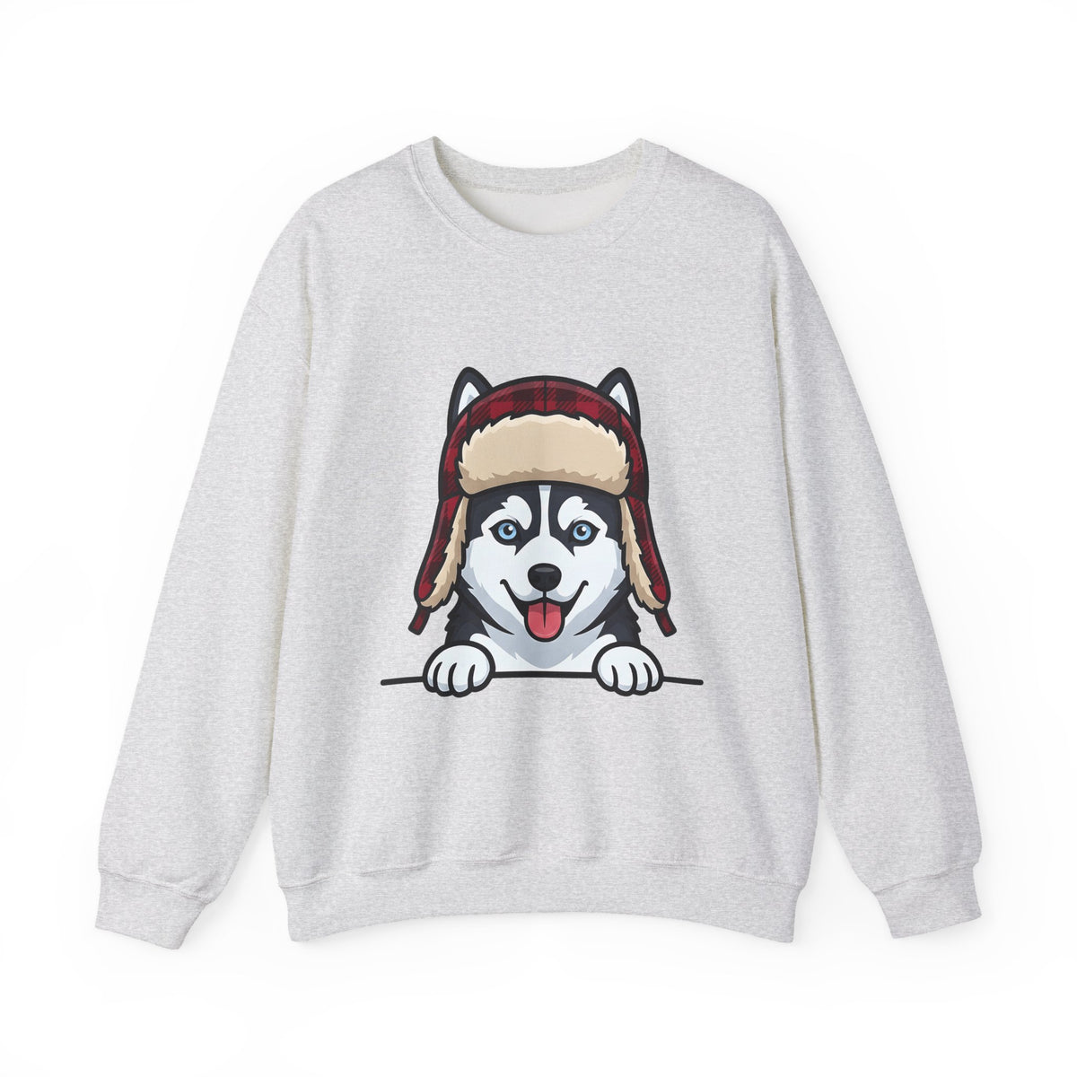 Husky Pup Sweatshirt Dog Companion Gift Women Illustration Sweatshirt Siberian Husky Sweatshirt Dog Fan Husky Graphic Sweatshirt Manga Winter Cap Sweatshirt