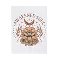 Lotus Eye Blanket Boho Chic Mystical Gift Women Spiritual Graphic Blanket Eye Blanket Bohemian Enthusiast Graphic Blanket Esoteric Graphic Design