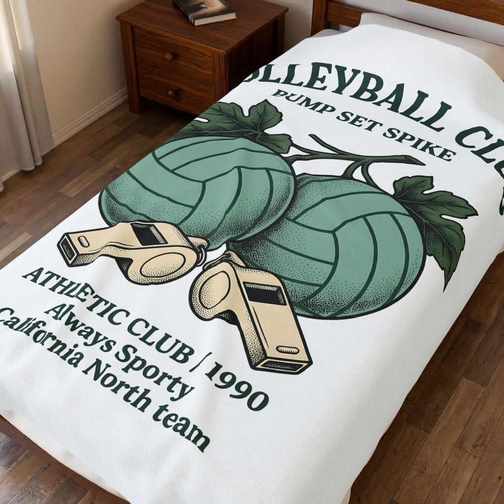 Volleyballs Blanket Volleyball Crew Gift Women Sketch Blanket Beachball Blanket Volleyball Fan Volleyball Drawing Graphic Blanket Line Art Whistles