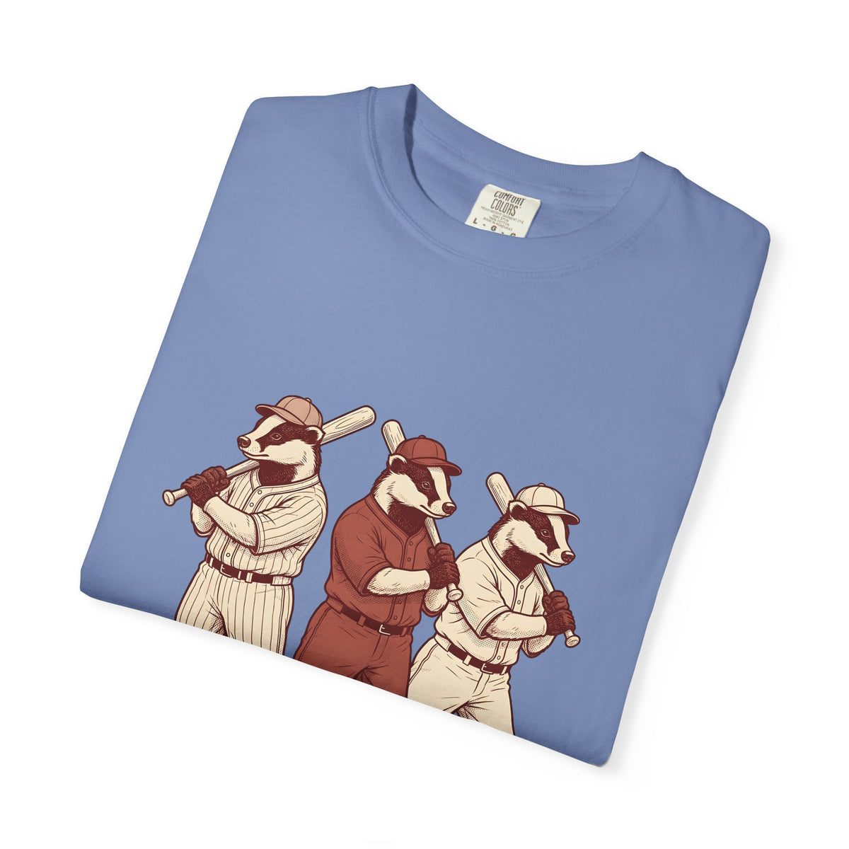 Badger Baseball Team T-Shirt Sports Fauna Gift Women Throwback T-Shirt Baseball T-Shirt Athlete Fan Baseball Retro T-Shirt Wildlife Graphic Line