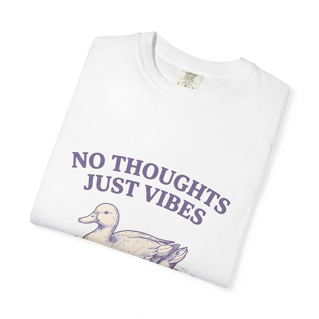 Duck Drawing T-Shirt Funny Critter Gift Women Cartoon T-Shirt Ducks T-Shirt Humor Fan Comic T-Shirt Creature Graphic Classic Water Circles T-Shirt