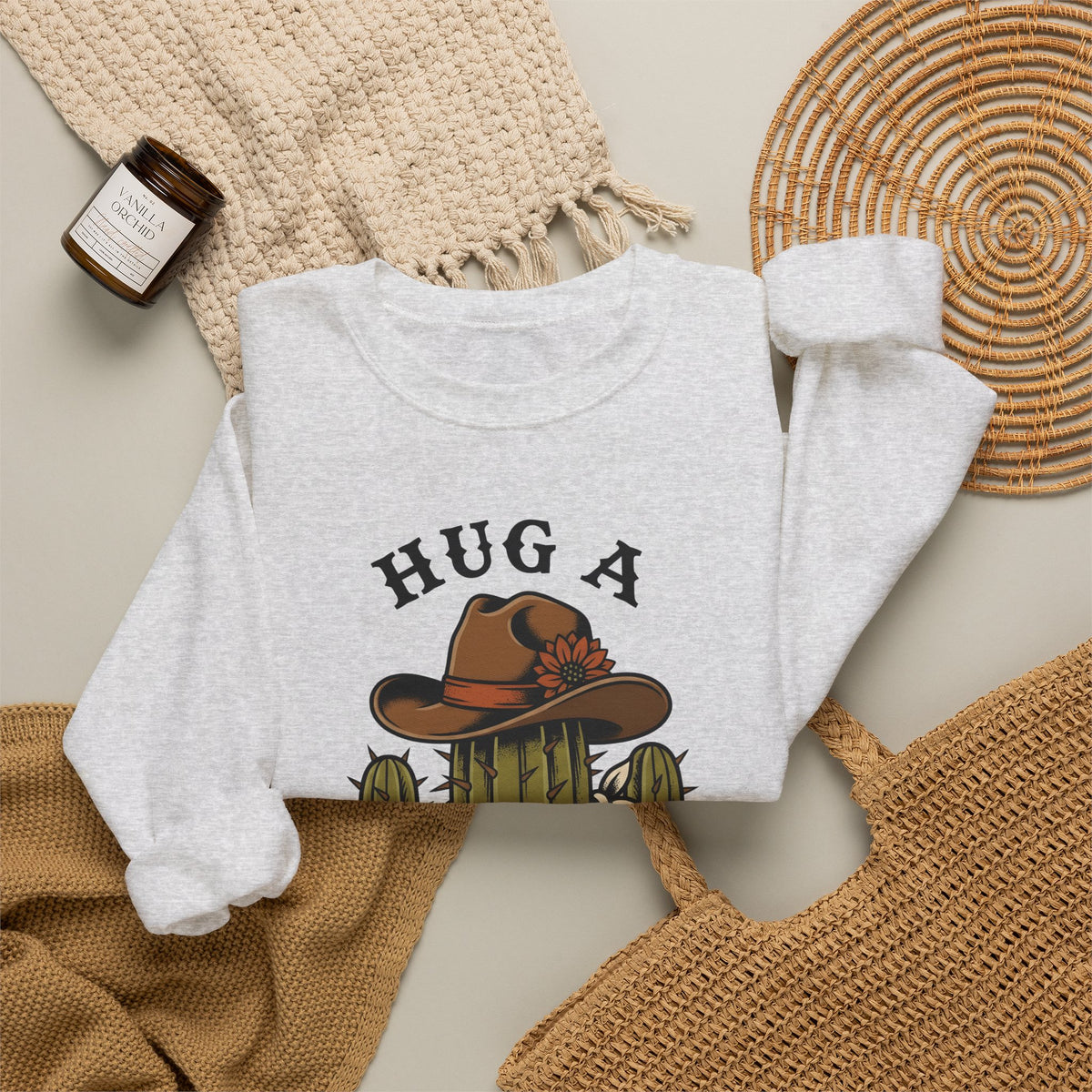 Desert Cowboy Hat Sweatshirt Cowgirl Rural Gift Women Farmhouse Sweatshirt Cowboy Hat Sweatshirt Cowgirl Fan Rustic Graphic Sweatshirt Retro Kerchief Sweatshirt