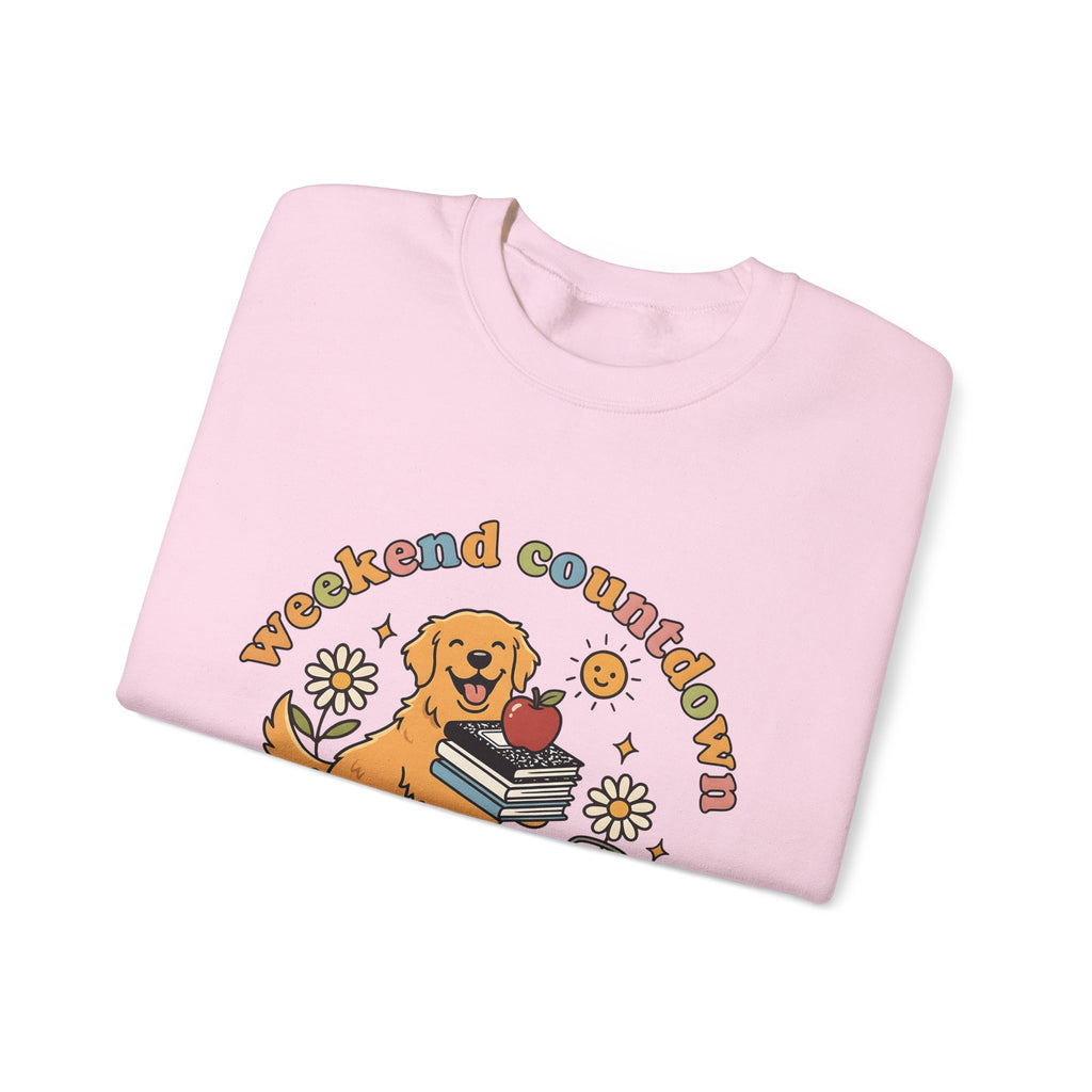Golden Retriever Sweatshirt Teachers Education Gift Women Hand Drawn Sweatshirt Retriever Sweatshirt Educator Enthusiast Teacher Sweatshirt Learning Graphic