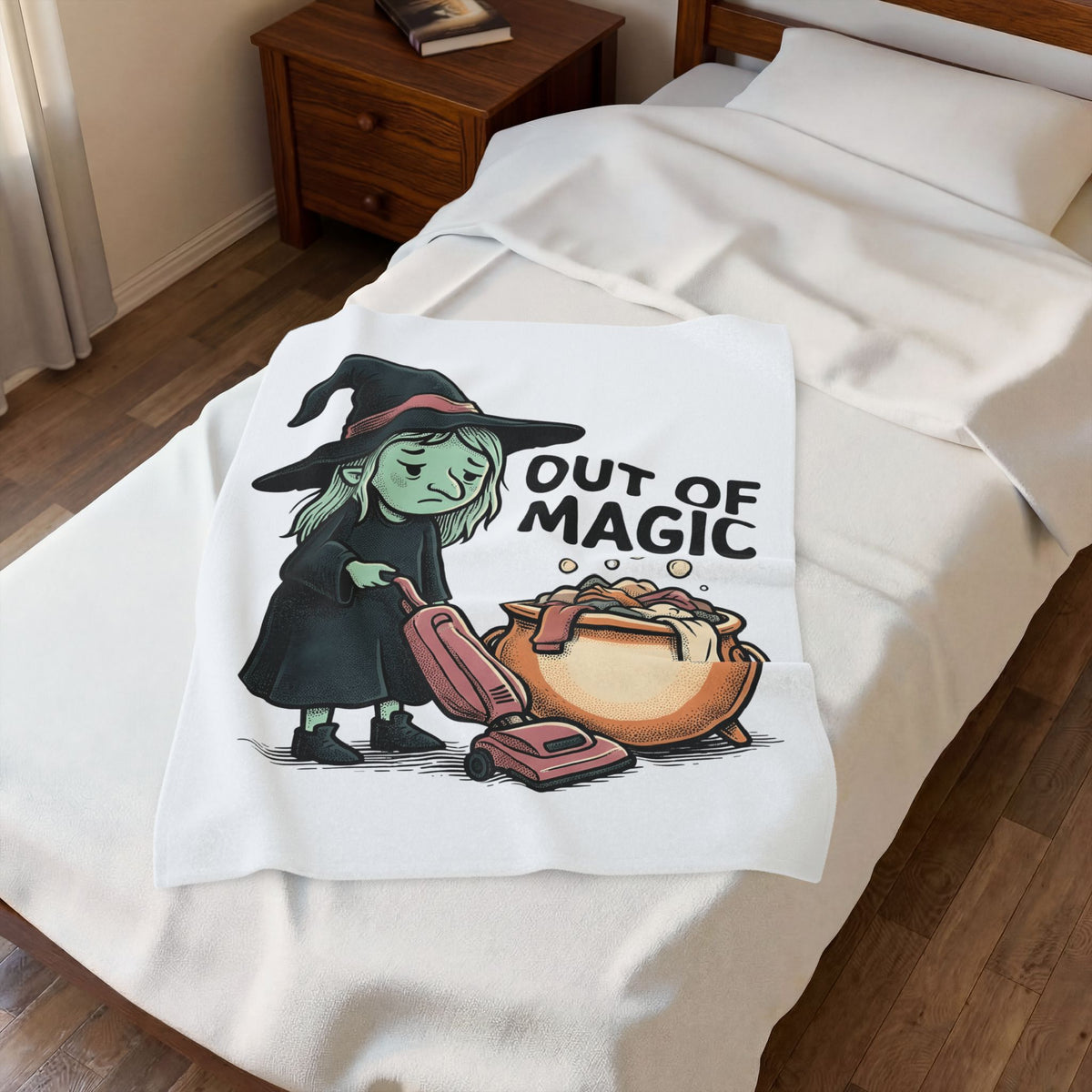 Magic Vacuum Blanket Halloween Joke Gift Women Hand Drawn Blanket Suction Machine Blanket Horror Fan Hand Drawn Blanket Prank Graphic Distressed