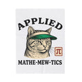 Kitty Art Blanket Cat Calculus Gift Women Throwback Blanket Cat Blanket Cat Fan Vintage Blanket Math Graphic Sketch Art Goggles Blanket