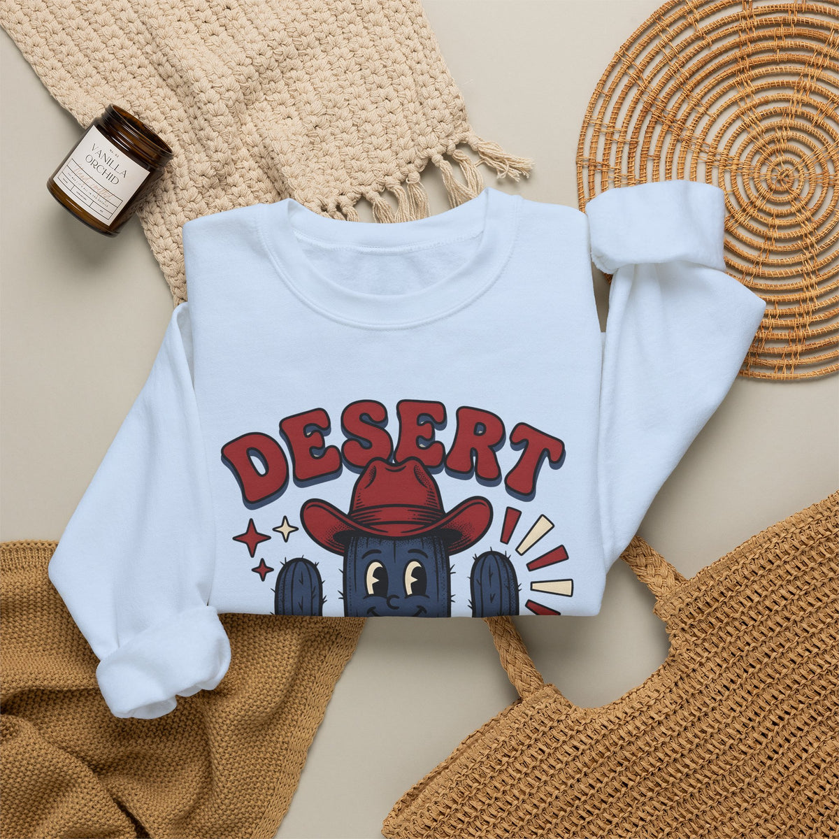 Succulent Cowboy Sweatshirt Cowgirl Ranch Gift Women Comic Sweatshirt Cactus Sweatshirt Cowboy Fan Rodeo Sweatshirt Farm Graphic Vintage Flower Sweatshirt