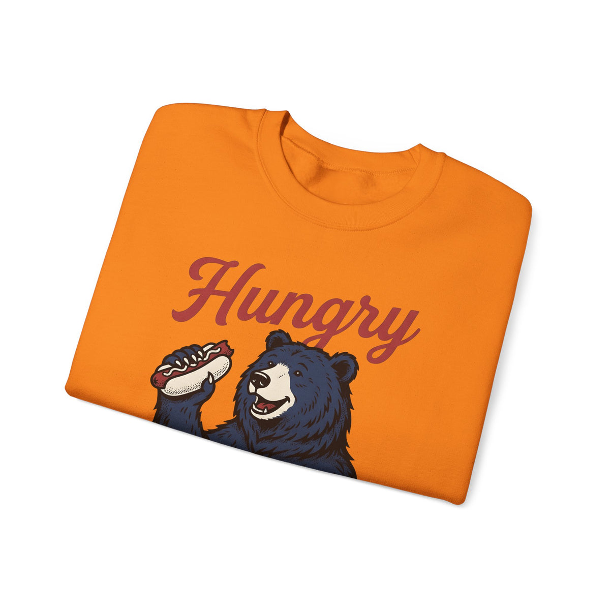 Bear Hotdog Sweatshirt America Independence Gift Women Old School Sweatshirt Hot Dog Sweatshirt American Fan Retro Sweatshirt Freedom Graphic Line Art Cuisine