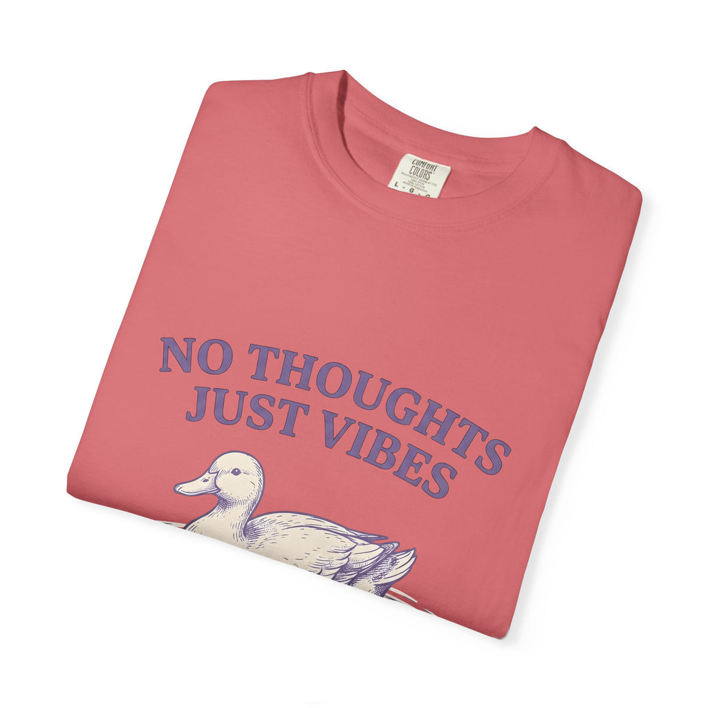 Duck Drawing T-Shirt Funny Critter Gift Women Cartoon T-Shirt Ducks T-Shirt Humor Fan Comic T-Shirt Creature Graphic Classic Water Circles T-Shirt
