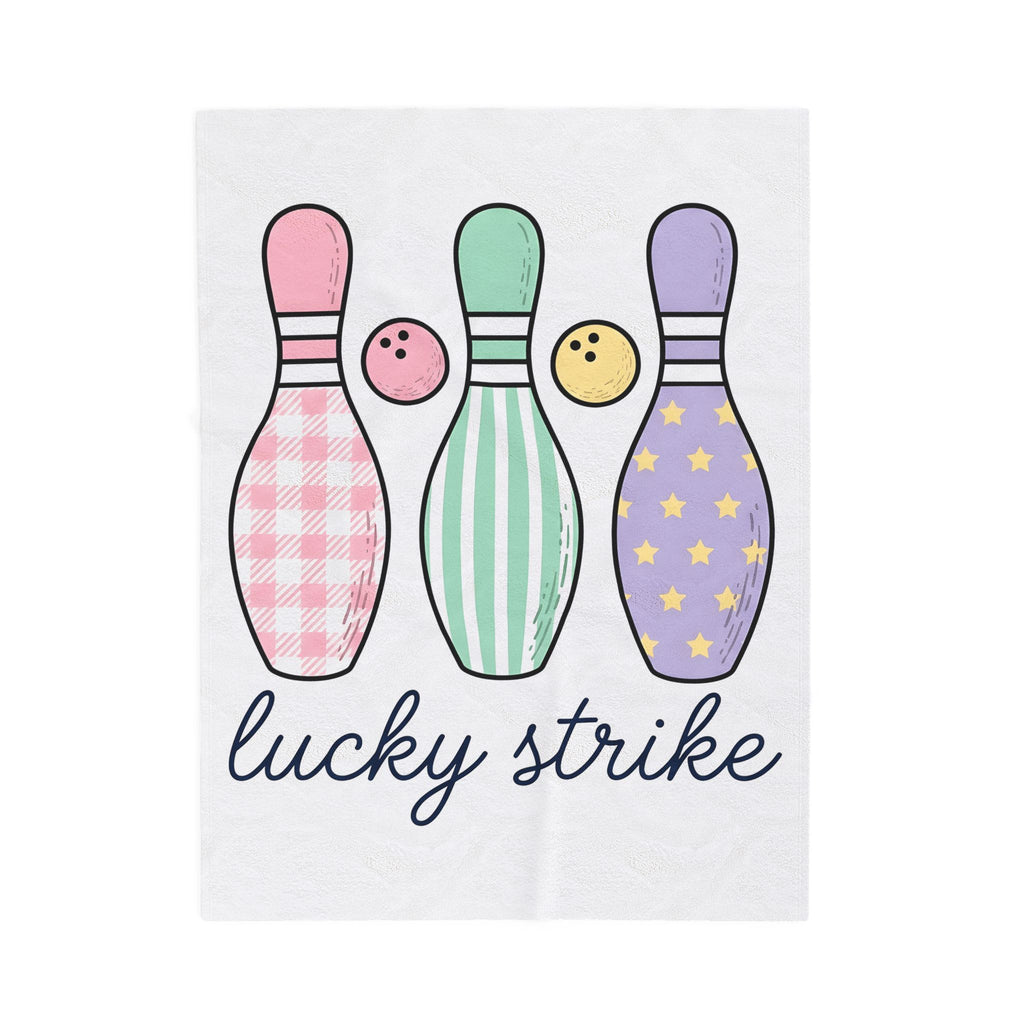 Bowling Pins Blanket Bowling Activity Gift Women Line Art Blanket Tenpins Blanket Bowling Fan Bowling Illustrations Blanket Marker Bowling Ball