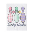 Bowling Pins Blanket Bowling Activity Gift Women Line Art Blanket Tenpins Blanket Bowling Fan Bowling Illustrations Blanket Marker Bowling Ball