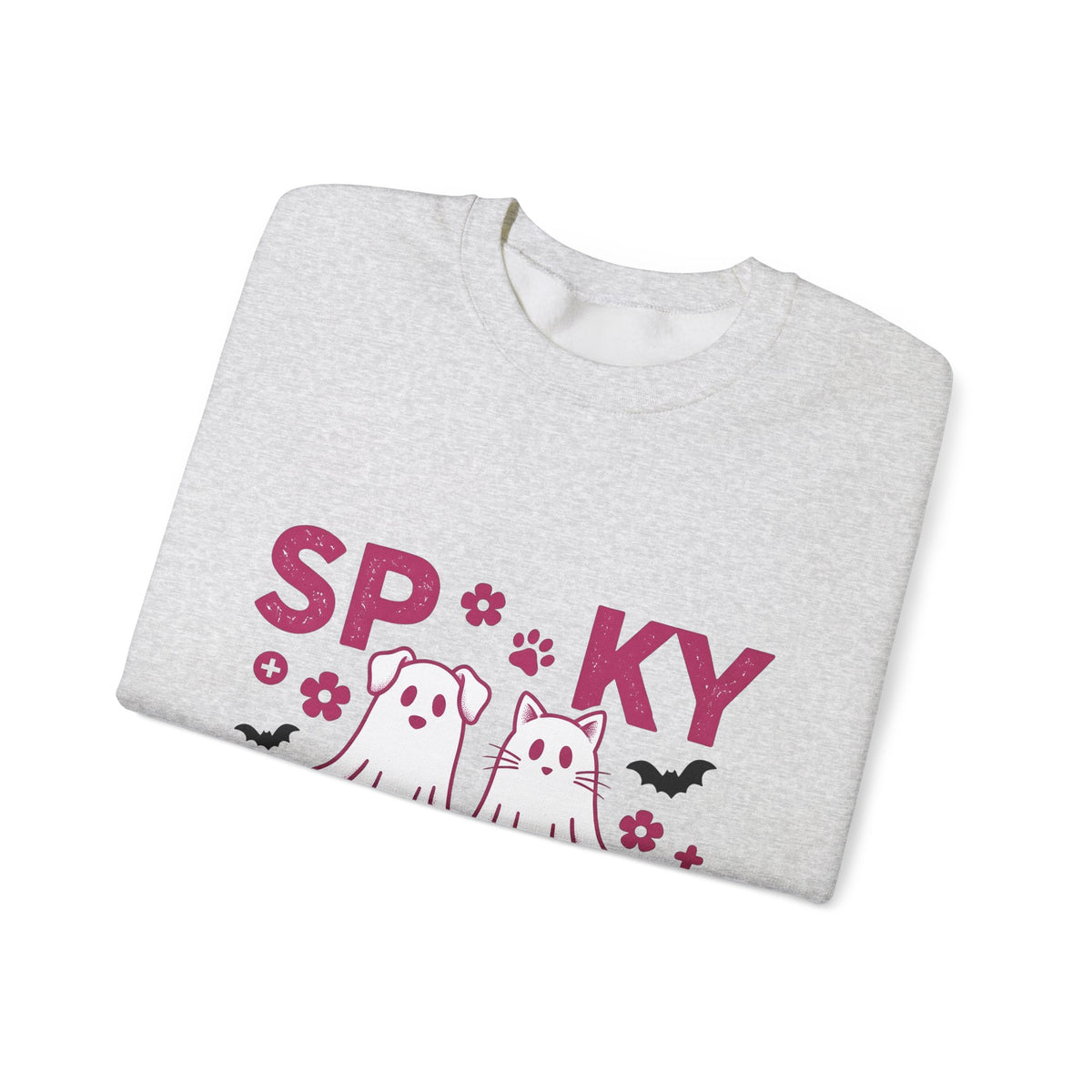 Spooky Dog Cat Sweatshirt Vet Tech Holiday Gift Women Adorable Sweatshirt Halloween Cat Sweatshirt Veterinary Technician Fan Cute Sweatshirt Christmas Graphic