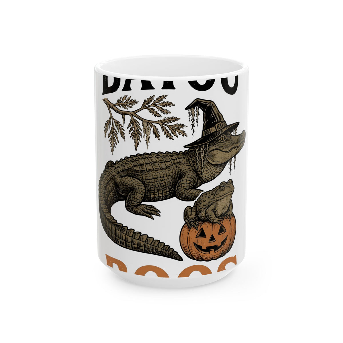 Alligator Frog Pumpkin Mug Halloween Animal Gift Women Vintage Mug Toad Mug Horror Fan Retro Mug Creature
